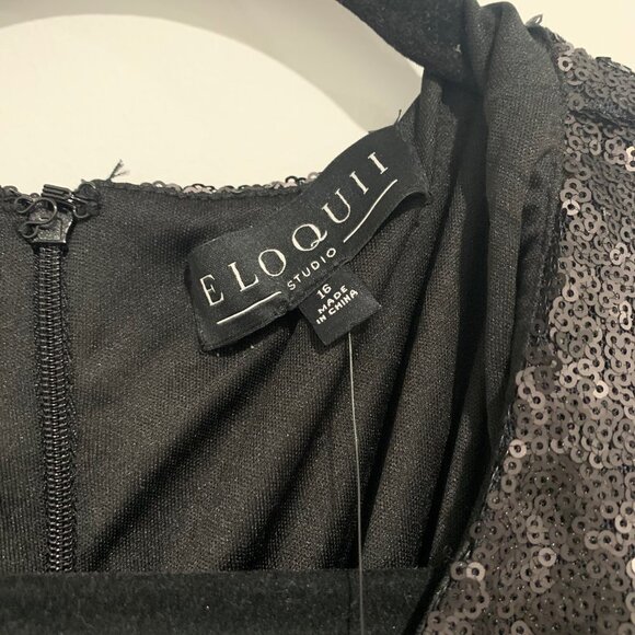 Eloquii Studio Black Short Sleeve Size 16 Dress - Picture 6 of 10